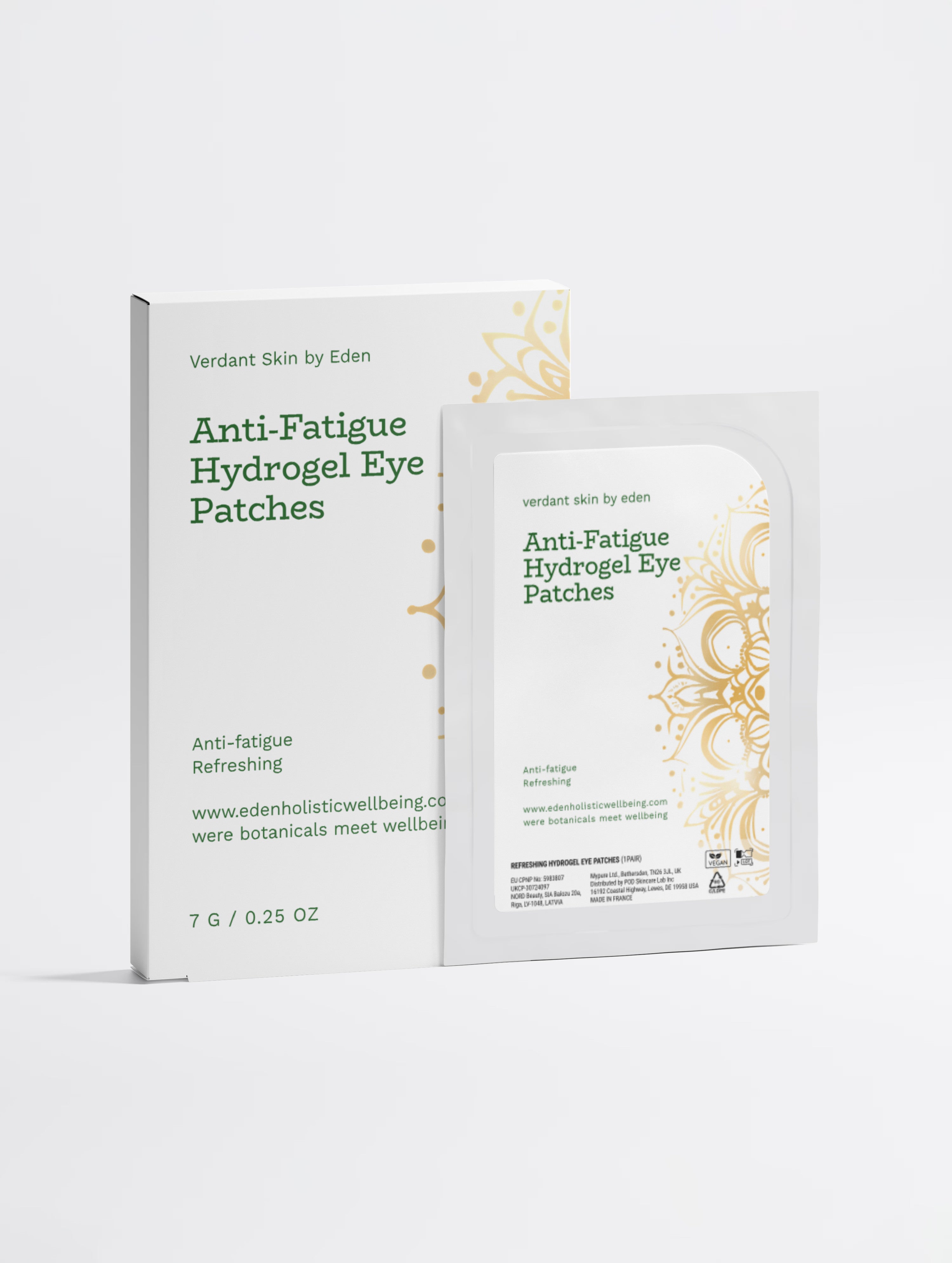 Anti-Fatigue Hydrogel Eye Patches