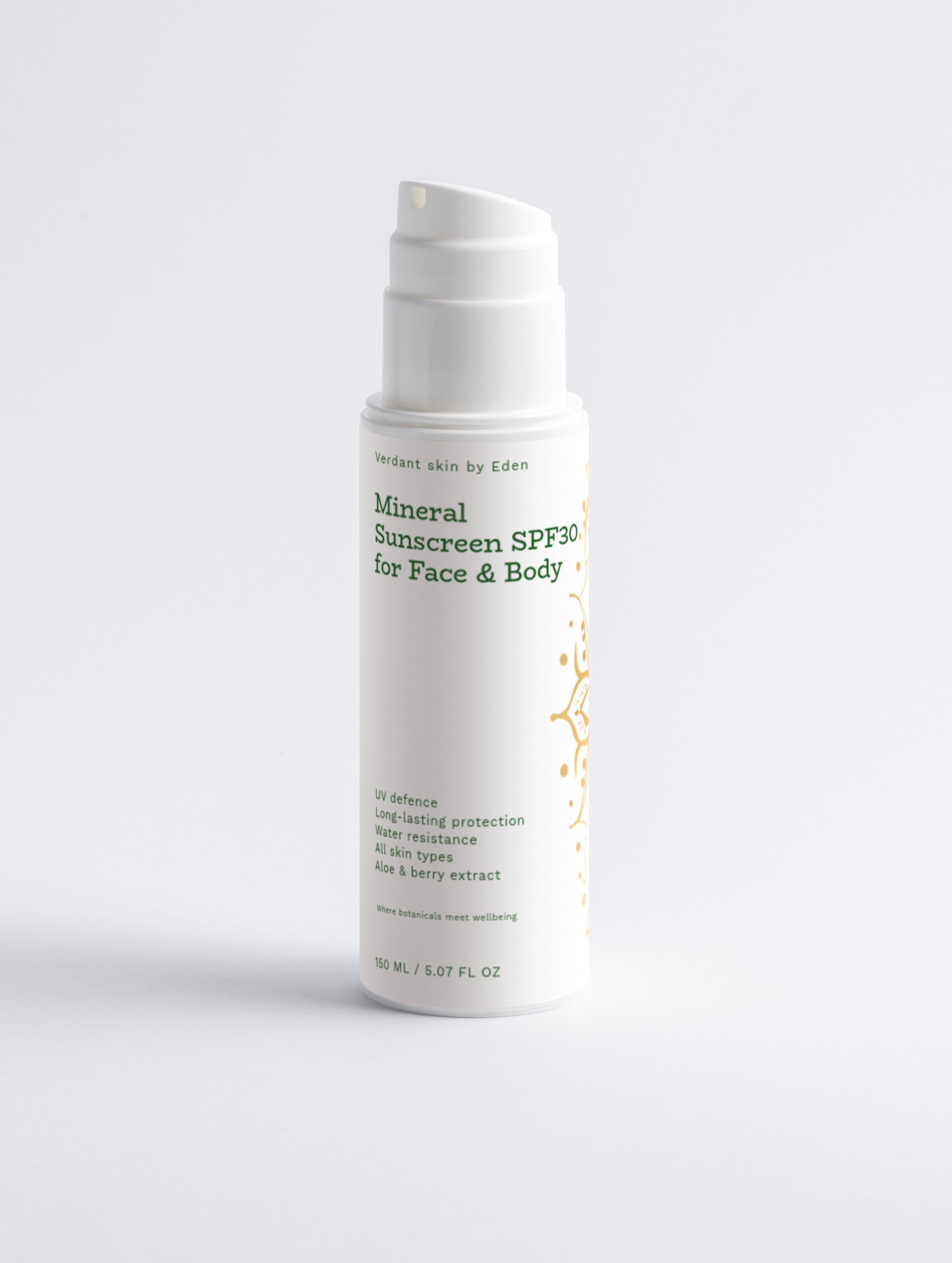 Mineral Sunscreen SPF30 for Face & Body, no tint