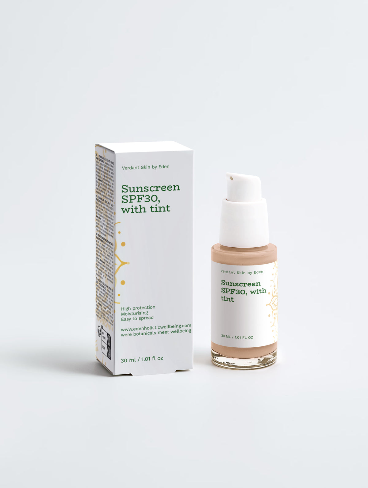 Sunscreen SPF30, with tint